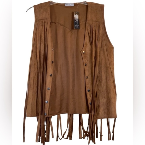 NWT Sense by Coskun. Faux leather vest. Size 46. - Picture 1 of 7